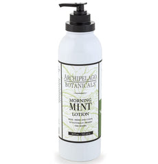 Archipelago Botanicals Morning Mint Lotion bottle for daily hydration with light, non-greasy feel