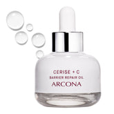ARCONA Cerise C squalane cherry oil bottle shown for barrier support and glow.