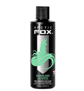 ARCTIC FOX Neverland bottle pour showing pastel mint color for easy application