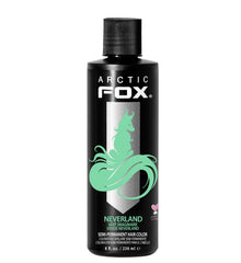 ARCTIC FOX Neverland bottle pour showing pastel mint color for easy application