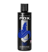 Arctic Fox Poseidon bottle close-up showing vibrant blue hue for bold color results.