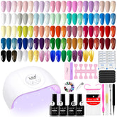 ARCWEISSO gel nail polish kit with UV light for easy at-home manicures.