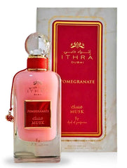 Ard Al Zaafaran Ithra Dubai Pomegranate Musk packaging signals a gift-worthy presentation and lasting impression
