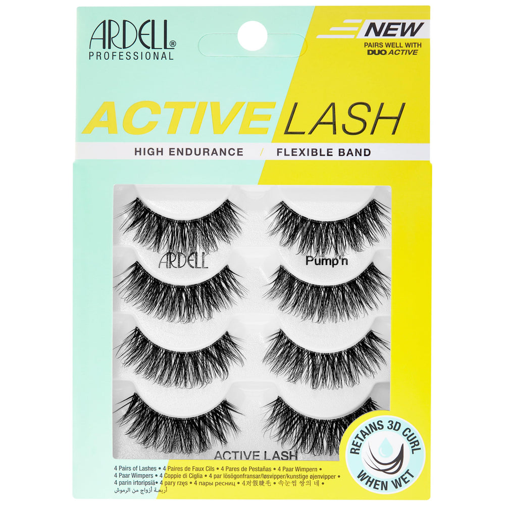 Ardell Active Lash Pump’n close-up shows crisscross texture for natural depth.