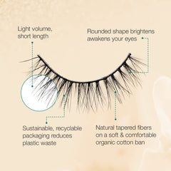 Ardell Eco Lashes 451 tapered fibers for a natural, subtle lift