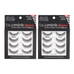 Ardell Faux Mink Wispies bundle showing natural, lightweight lashes for daily glam