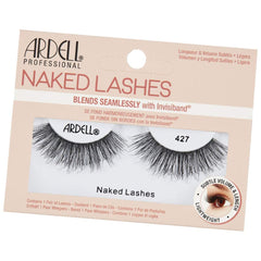 Ardell Naked Lashes Natural 427 close-up showing soft fibers for a subtle everyday look.