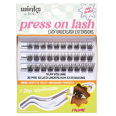Ardell Winks press-on lash extensions with applicator for fast, mess-free application.