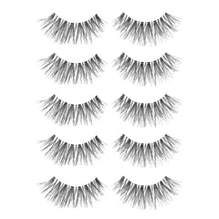 Ardell Wispies 113 eye-opening effect close-up emphasizes soft wispy finish.