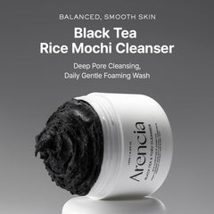 ARENCIA Cleanser texture close-up shows gentle exfoliation for smoother skin without over-drying.