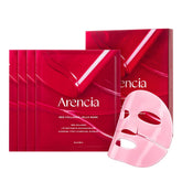 ARENCIA Red Collagen Jello Mask box with four-pack for easy nightly routine.