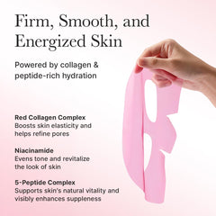 ARENCIA Red Collagen Jello Mask jelly texture up-close for skin hydration.