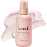 ARENCIA Red Smoothie Lotion bottle with pump for quick daily hydration.