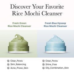 Arencia Rice Mochi Cleanser pink jar for daily skincare routine