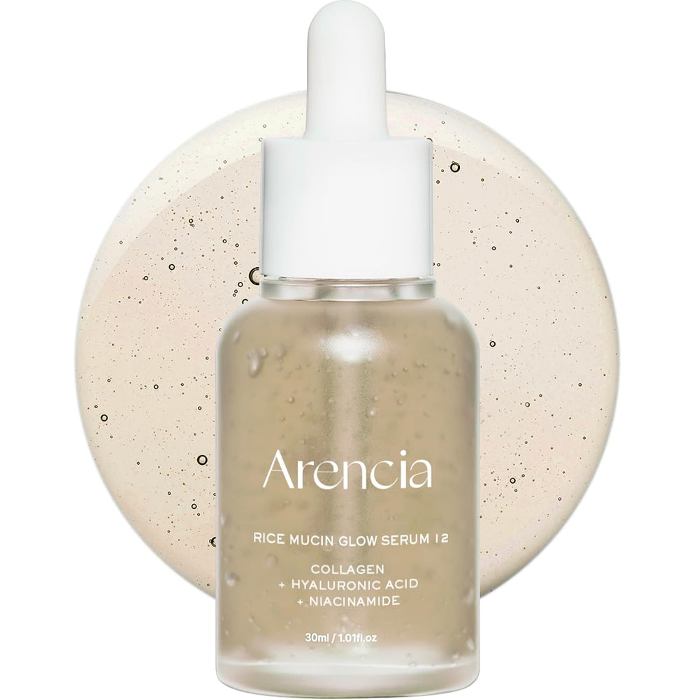 Arencia Rice Mucin Glow Serum bottle ready to glow