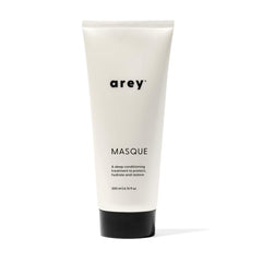 Arey Masque bottle close-up showing deep hydration for hair