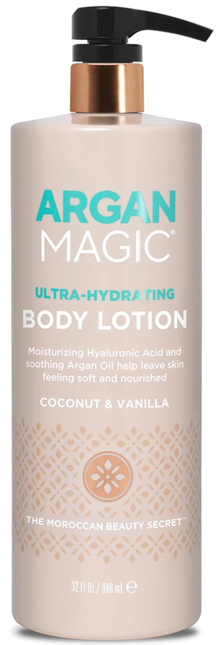 Argan Magic ultra-hydrating lotion bottle delivering rich moisture for dry skin