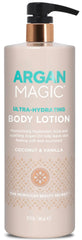Argan Magic ultra-hydrating lotion bottle delivering rich moisture for dry skin