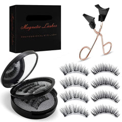 ARIOS magnetic eyelashes with applicator for quick, glue-free glamour.