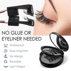 ARIOS natural 3D look lashes blend with real lashes for seamless enhancement.
