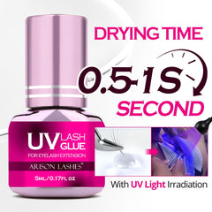 ARISON LASHES UV glue bottle 5ml black, for professional lash extensions