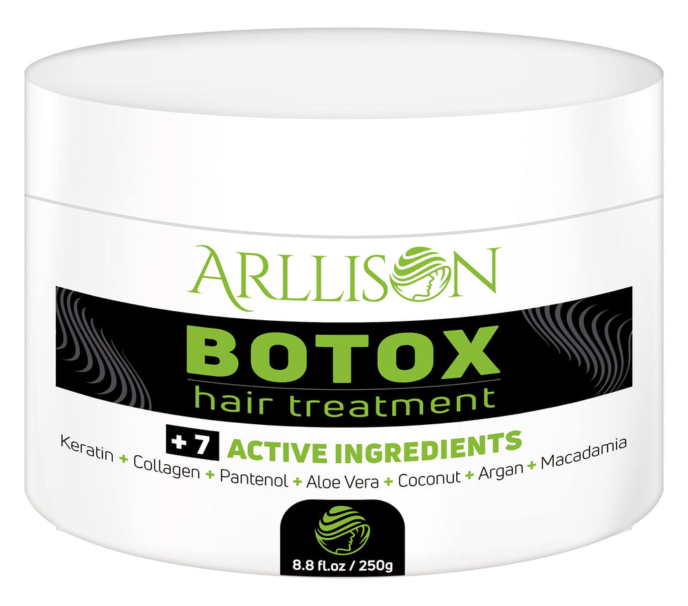 Arllison Botox Hair Treatment being applied to strands for targeted smoothing.