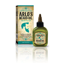 Arlo's beard oil with tea tree bottle pour showcasing quick grooming and hydration.