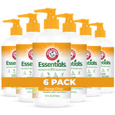 Arm & Hammer 6-pack hand soap bottle front with orange citrus scent for daily cleansing.