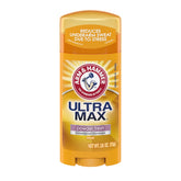 Arm & Hammer Ultramax antiperspirant solid Powder Fresh stick for all-day odor control.