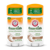 Arm & Hammer Essentials Coconut Geranium deodorant stick front view for daily freshness