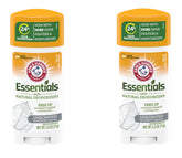 Arm & Hammer Essentials Unscented Deodorant Pack of Two for daily freshness.
