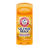 Arm & Hammer Ultra Max bottle with powder fresh scent for all-day odor control.