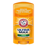 Arm and Hammer Ultra Max antiperspirant stick front view for quick daily protection