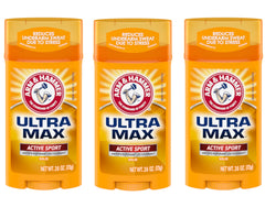 Arm & Hammer UltraMax Active Sport solid deodorant stick 3-pack for daily protection