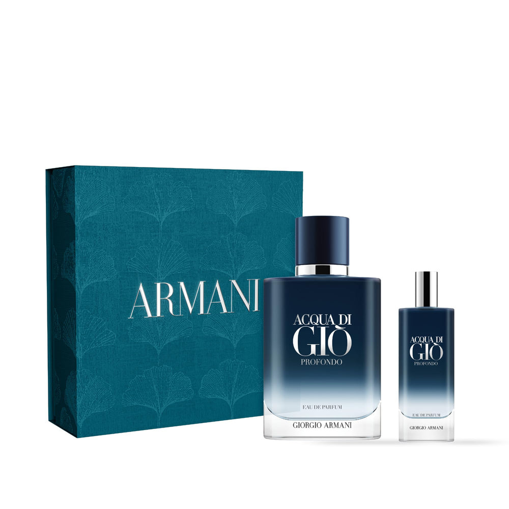 Armani Beauty Acqua di Giò Profondo full-size bottle ready for daily wear.