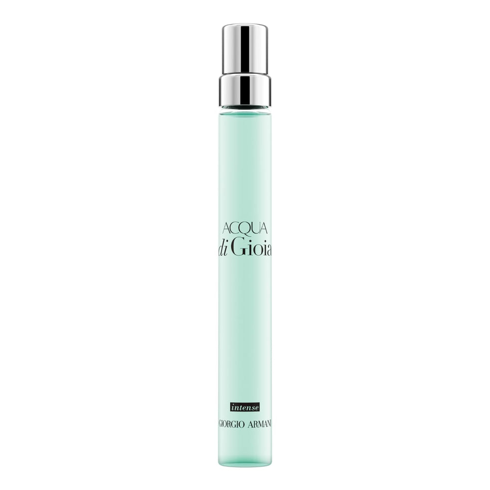 Armani Beauty Acqua di Gioia Intense bottle front evokes Mediterranean freshness.
