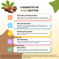 Aroma Depot Raw African Shea Butter with fatty acids suggests nourishing skin care.