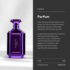 Aroma360 Parfum amber base bottle evokes warm evenings and confident versatility.