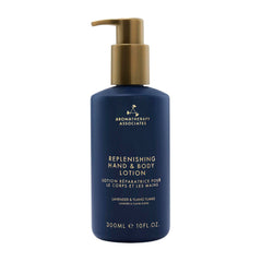 Aromatherapy Associates Balance bottle being poured for daily skin hydration