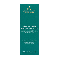Close-up of Aromatherapy Associates Pro Barrier Boost texture with light oil droplets