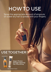 LPP proteins closeup highlight low molecular weight nutrients for hair.