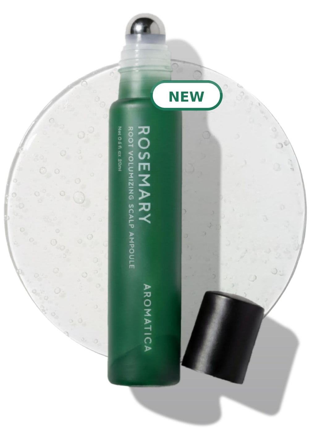AROMATICA Rosemary Root Serum bottle shown for targeted scalp care and vitality