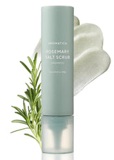 AROMATICA Rosemary Salt Scrub Shampoo bottle offering soothing scalp exfoliation.