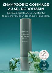 AROMATICA Rosemary Salt Scrub Shampoo pour action refreshing oily scalp.