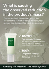 AROMATICA Rosemary Scalp Scrub salt granules emphasize natural exfoliation before shampoo