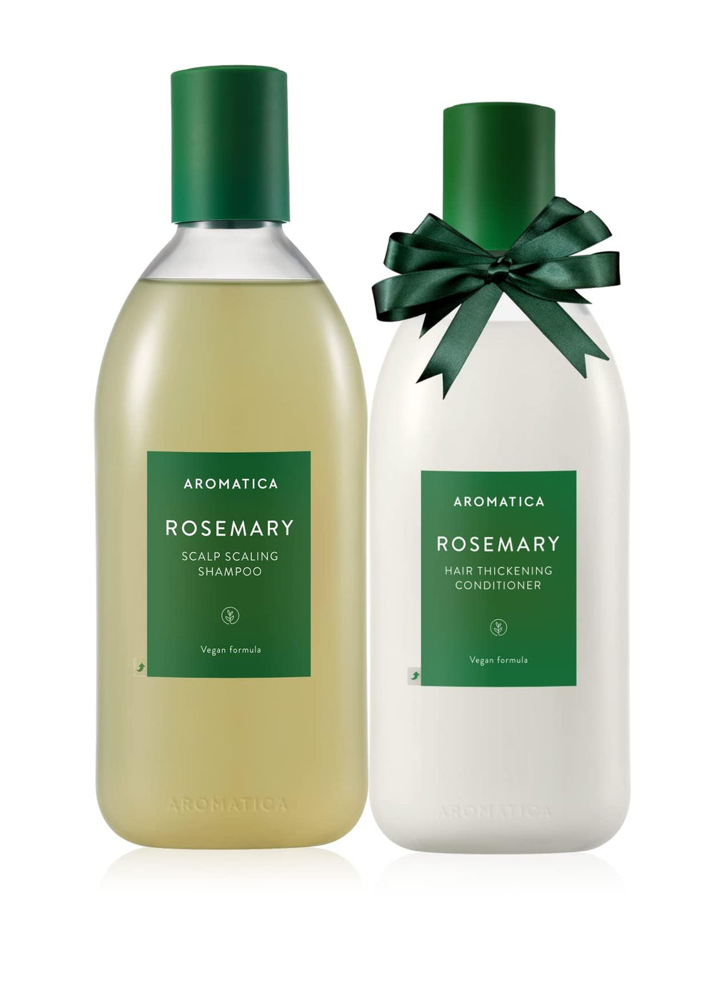 AROMATICA rosemary scalp shampoo bottle for refreshed scalp and healthier-looking hair.