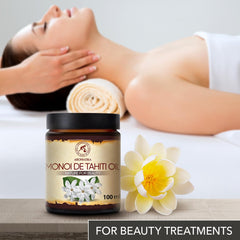 AROMATIKA Monoi Tahiti carrier oil gardenia flowers highlight tropical scent in skincare