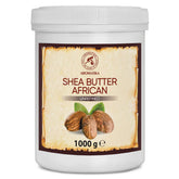AROMATIKA shea butter jar showing rich unrefined texture for skin care