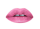 Aromi Metallic Lipstick Pink Sugar tube showcasing premium packaging and vibrant color