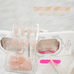 AROVFAM Almond nails close-up with gold glitter for versatile glam